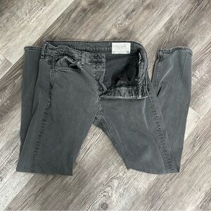 Rag & Bone Jeans Mens 33x41 Black Standard Issue Fit 2 Slim Leg Button Fly USA